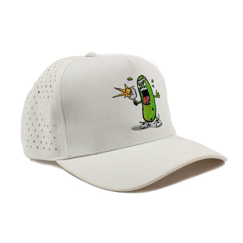 Pickle Monsters 5 Panel Sports Cap - Laser Perforated Panel - Performance Design - Embroidered