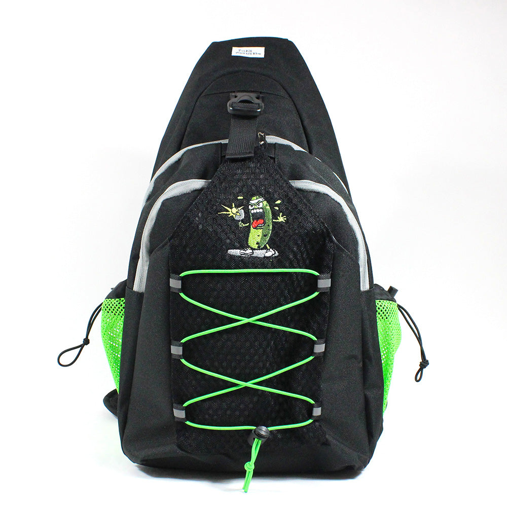 Pickle Monsters Perfect Pickleball Bag - Crossbody Sling Bag - Featuring Mr. Dill