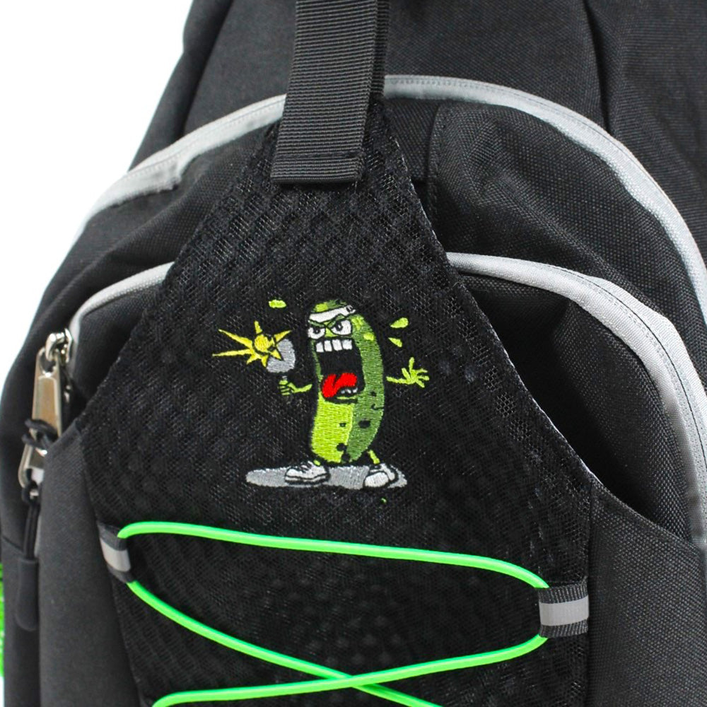 Pickle Monsters Perfect Pickleball Bag - Crossbody Sling Bag - Featuring Mr. Dill