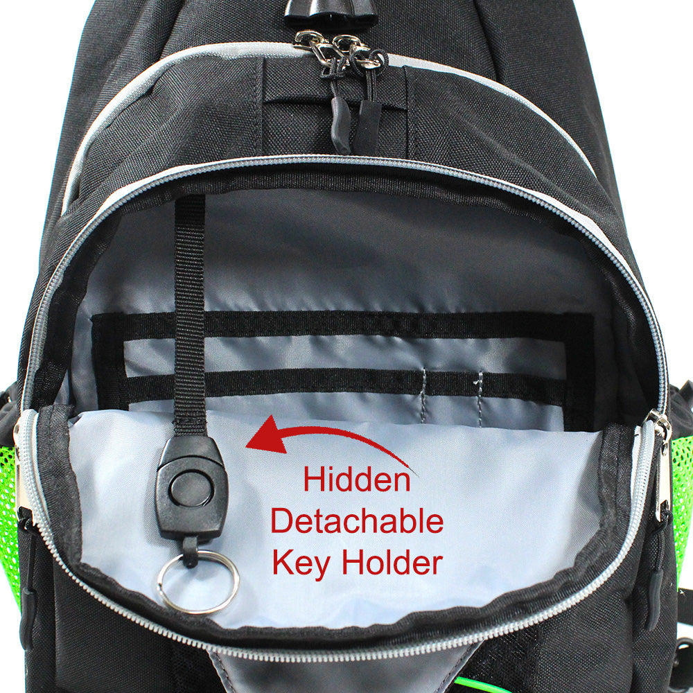 Pickle Monsters Perfect Pickleball Bag - Crossbody Sling Bag - Featuring Mr. Dill