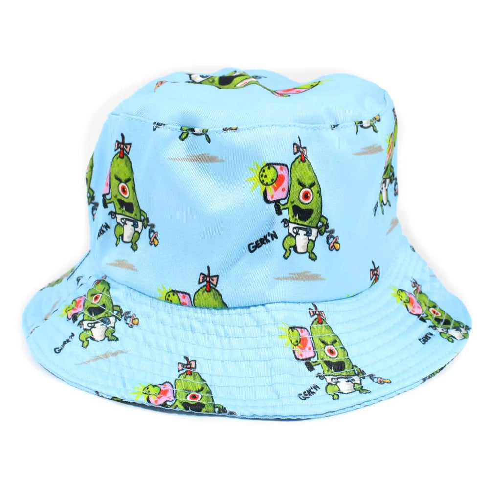 Pickle-Monsters Pickleball Bucket Hat Featuring the Dreaded Pickle-Monsters Crew- 3 sizes