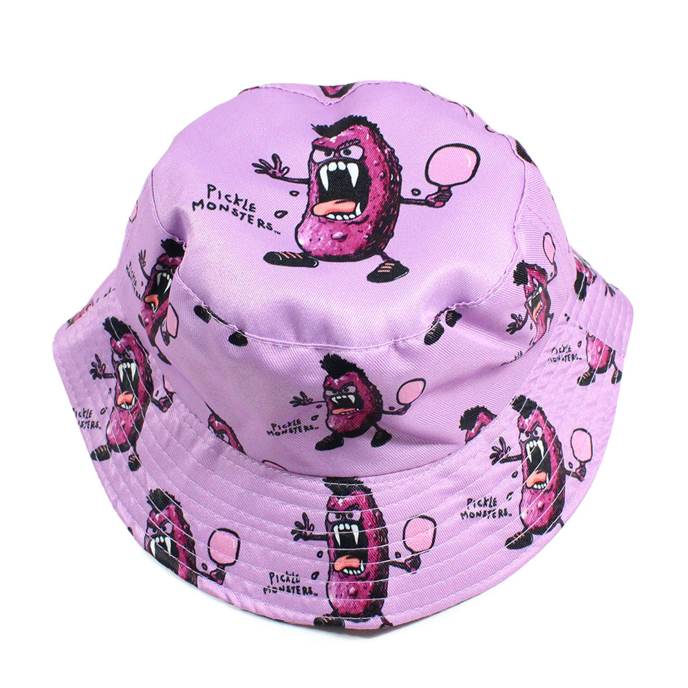 Pickle-Monsters Pickleball Bucket Hat Featuring the Dreaded Pickle-Monsters Crew- 3 sizes