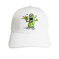 Pickle Monsters 6 Panel Baseball Hat - Adjustable Cotton Cap with Embroidered Pickle Monster Design