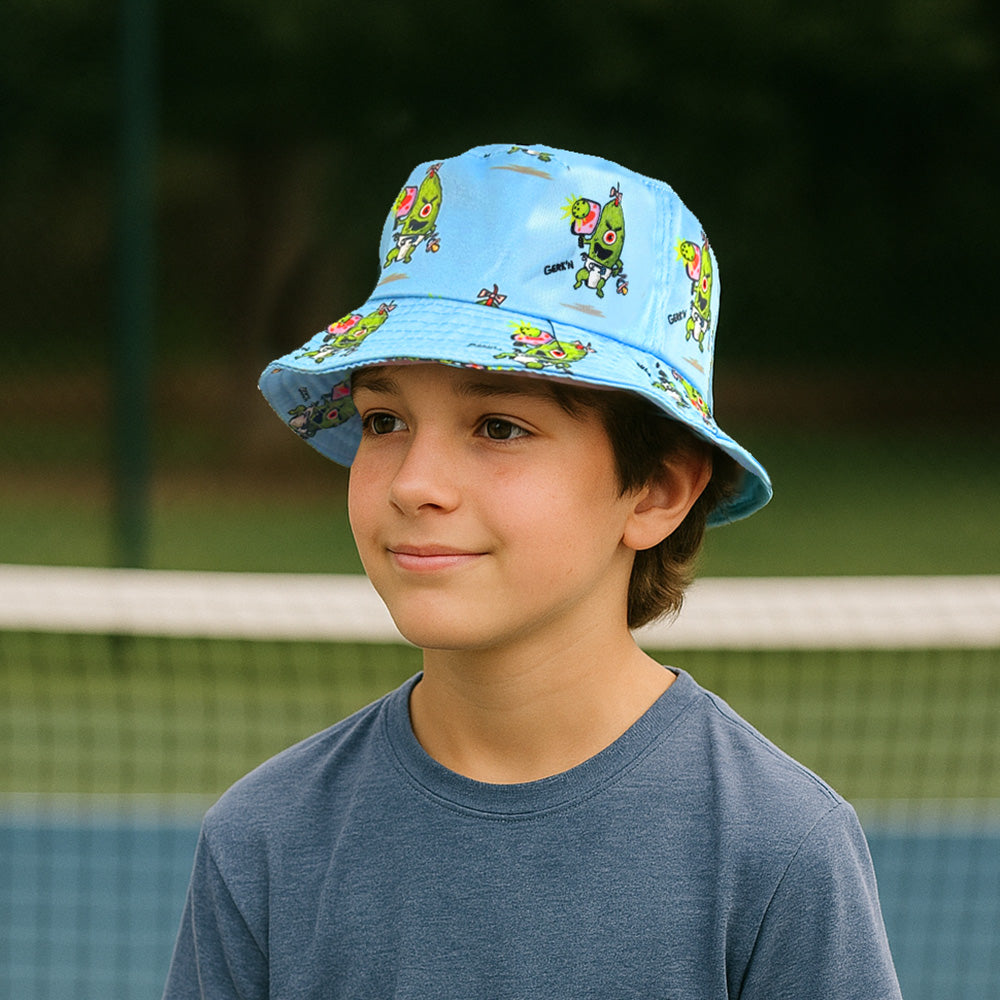 Pickle-Monsters Pickleball Bucket Hat Featuring the Dreaded Pickle-Monsters Crew- 3 sizes